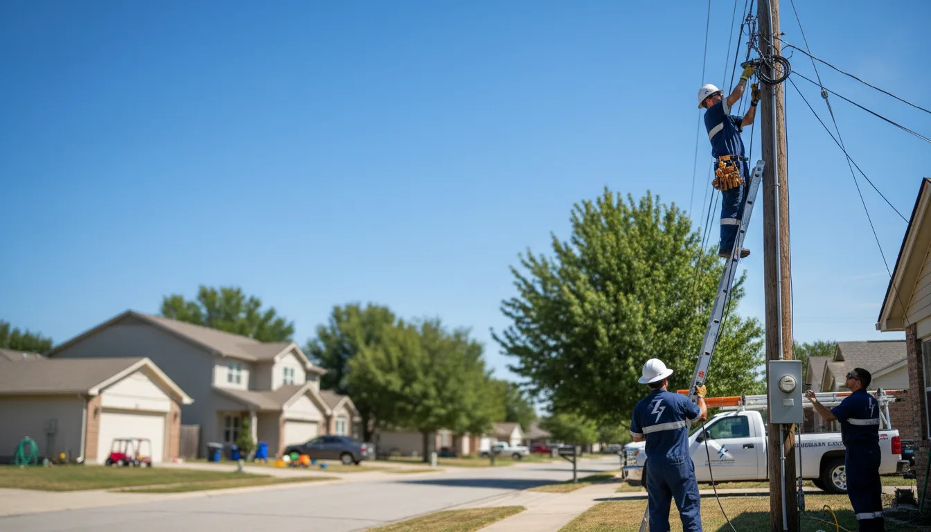 Residential electrician providing installation services in Lowry, VA